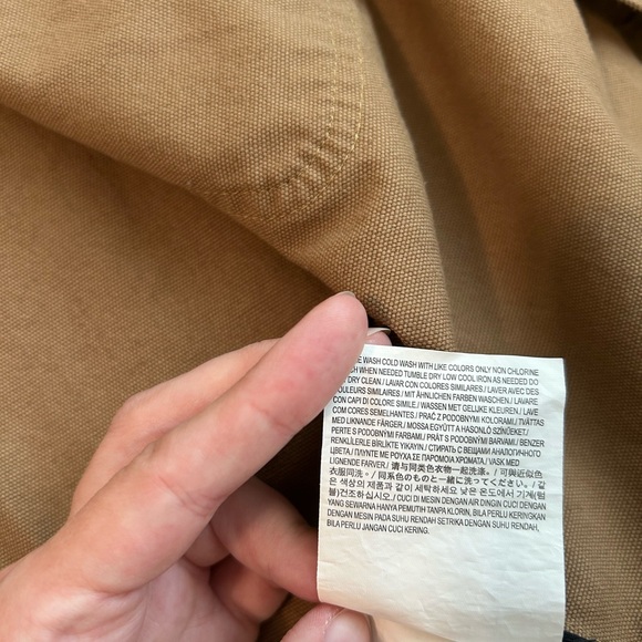 NWT *Vans* Khaki Long Chore Coat with Corduroy Collar, XS - Picture 12 of 15